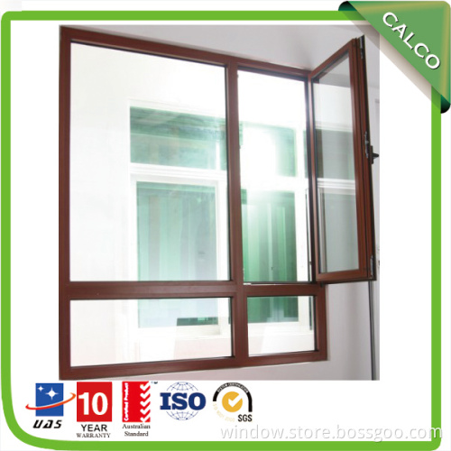 European Standard Aluminum Tilt Turn Glazed Glass Window